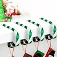 thumbnail image 1 of Triani 4Pcs Christmas Metal Stocking Holders Fireplace Lightweight Stocking Hangers Non-Slip Stocking Hangers for Mantel Shelves for Christmas Home Xmas Party Decor(Green White), 1 of 7