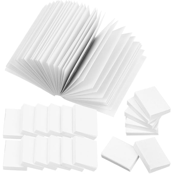 Triani 50Pcs Miniatures Blank Books Dollhouse Books 1:12 Scale Mini Book Tiny Blank Notebook Toy Accessories Decorative Mini House Opening Books for Dollhouse