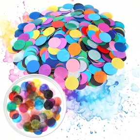 Triani 50g Colorful Round Tissue Paper Confetti 5000Pieces 1inch Large Bag Round Confetti for Wedding Baby Shower Crafts Christmas Party Decorations