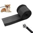 thumbnail image 1 of Triani 6.6ft - 5/8" Hook and Loop Cable Sleeve Cable Grip Floor Cover Cable Protector Management Reversible Flexible Cable Sleeve Wrap Cover for Computer TV Desk Home, 1 of 7