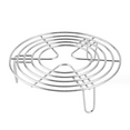thumbnail image 1 of Triani 6 inch Tall Steam Rack Stand, Steamer Insert Cooking Stand Stainless Steel Insert Rack Round Cake Rack, Silver Heavy Duty Stainless Steel Multifunction Basket, Pressure Cooker Rack, 1 of 8