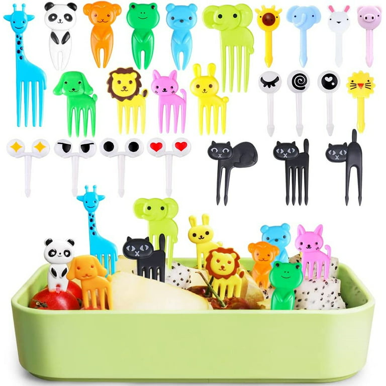 GET FRESH Animal Food Picks for Kids – 18-pcs Cat Food Picks for Toddlers  Lunch Decoration –