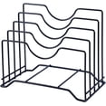 thumbnail image 1 of Triani Cutting Board Holder Pot,Reusable Containers, Lid Organizer Rack can hold up to 1.18 inches thick Cutting Board,Bakeware,Pan,Lid and Book,Baking Tray(Black), 1 of 6