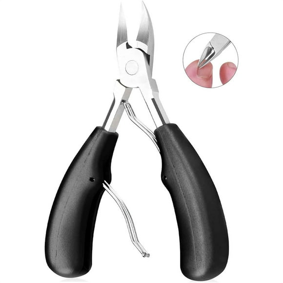 Triani Dead Skin Scissors Professional Ingrown Toenai lNail Treatment Foot Tool for Thick & Ingrown Toenails Stainless Steel Sharp Pedicure Toe Nail Clippers Adult