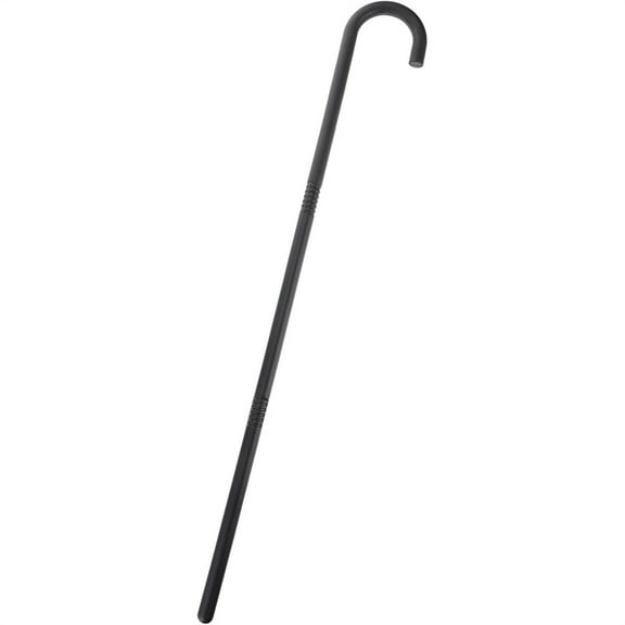 Triani Plastic Crutch Black Cane Novelty Dance and Walking Theatrical Canes for Halloween Parties and Events(80X1.8CM)