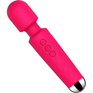 Triani Vibrator Wand, Female Adult Sex Toys, G Spot Vibrators for Her, Wand Massager, Clit Stimulator Sex Toy, Dildo, with 8 Speeds of Pleasure & 20 Patterns, Powerful, Waterproof(Rose)