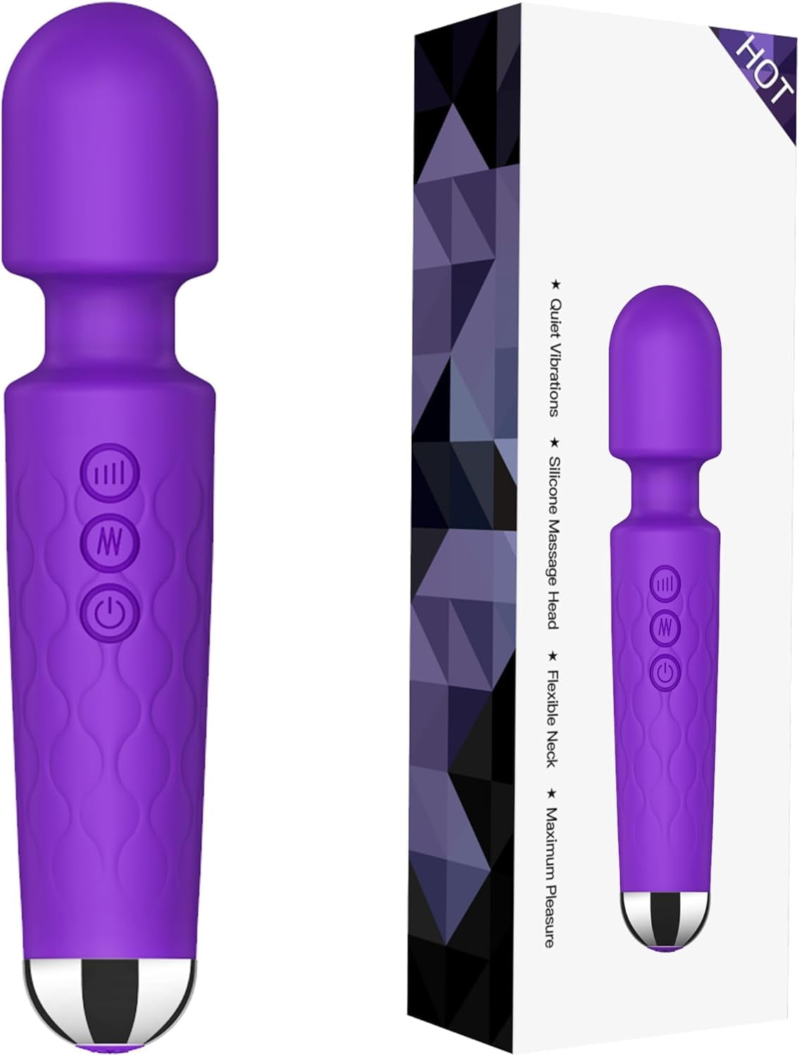 Triani Wireless Wand Massager Vibrator For Women G Spot Stimulator Powerful Handheld Personal 9455