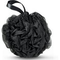 thumbnail image 1 of Trianu 1 Pack Large Shower Loofah Sponge, Mesh Bulk Pouf Sponge Bath Puff, Men Women Exfoliating Accessories, Black, 1 of 6