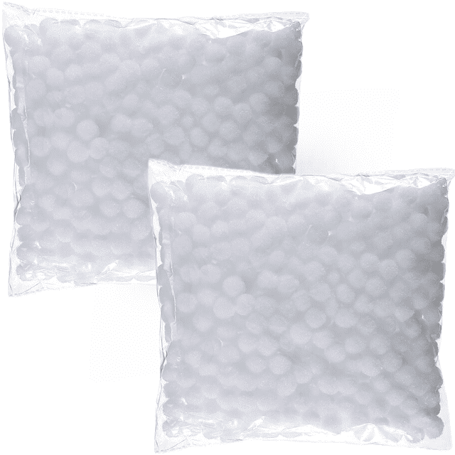 Trianu 1000Pcs Craft Pom Poms 0.6in Pompoms for Crafts, Cotton Balls Soft Fuzzy Pom Pom Puff Balls for DIY Arts, Crafts Projects, Home Decorations (White)