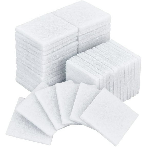 Trianu 100Pcs Unscented Aroma Pads 44x22x3mm Aromatherapy Perfume Oil Diffuser Refill Pad Scented Oil Replacement Humidifierfor Home Car Scent Ball Style Plug in Diffuser Refill, White