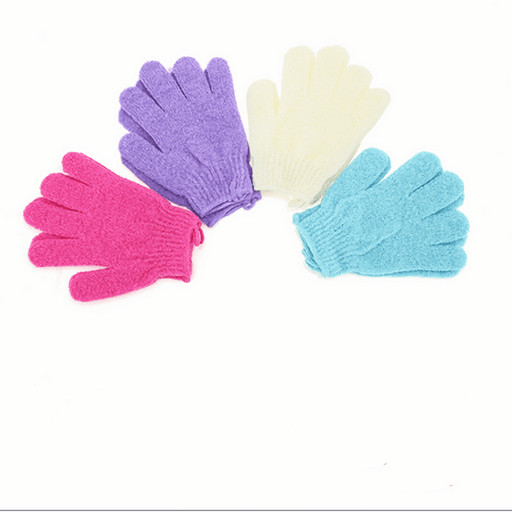 Trianu 12 Pcs Exfoliating Shower Bath Gloves for Shower, Spa, Massage and Body Scrubs, Dead Skin Cell Remover Solft and Suitable for Men, Women and Children
