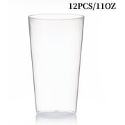 Trianu 12Pcs Plastic Tumblers Drinking Glasses 11oz Plastic Cups for Kitchen Unbreakable, BPA Free, Dishwasher Safe Plastic Glasses Set
