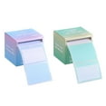 thumbnail image 1 of Trianu 2 Pack Pull-Out Full Adhesive Sticky Notes Roll Tape, 1.8 x 2.5 Inch Cute Sticky Note Pads, 512 Sheets Colorful Self-Stick Memo Paper Pad Label Stickers for Writing, Blue & Green, 1 of 7