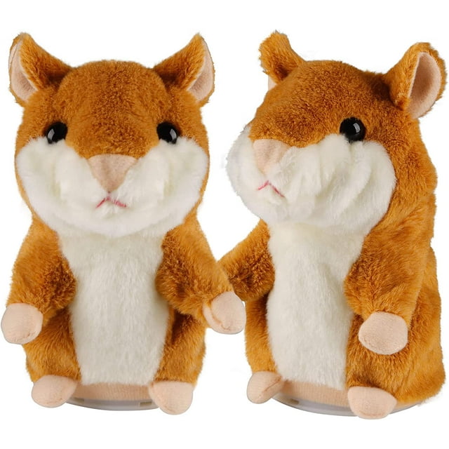 Trianu 2 Pack Toddlers Toys for 2 3 Year Old Talking Hamster Repeats ...