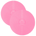 thumbnail image 1 of Trianu 2 Pcs Silicone Baking Mat Round Baking Mat Cake Mat with Measurements Non Stick Dough Rolling Mat Pastry Mat for Making Cookies Macarons Bread Baking Accessories (Pink), 1 of 7