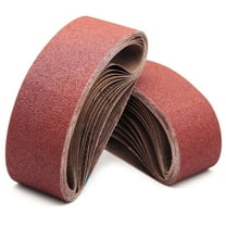 Trianu 12 Pcs Sanding Belts, 3x21 inch Aluminum Oxide Sanding Belt for Belt Sander(4 Each of 40 60 80 Grits)