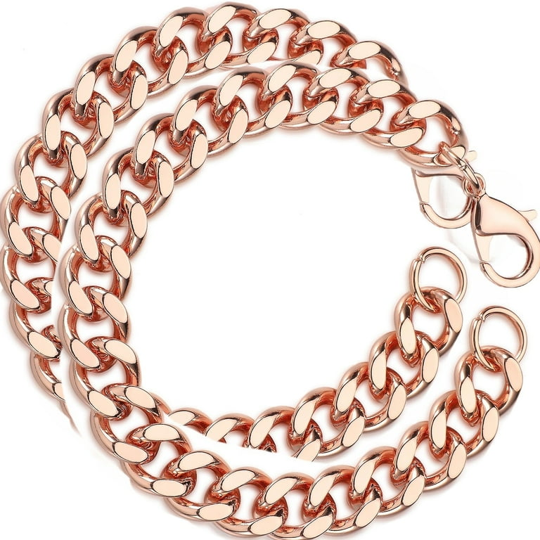 Trianu 2Pcs Copper Bracelet for Men Valentine Jewelry Gift, 9inch