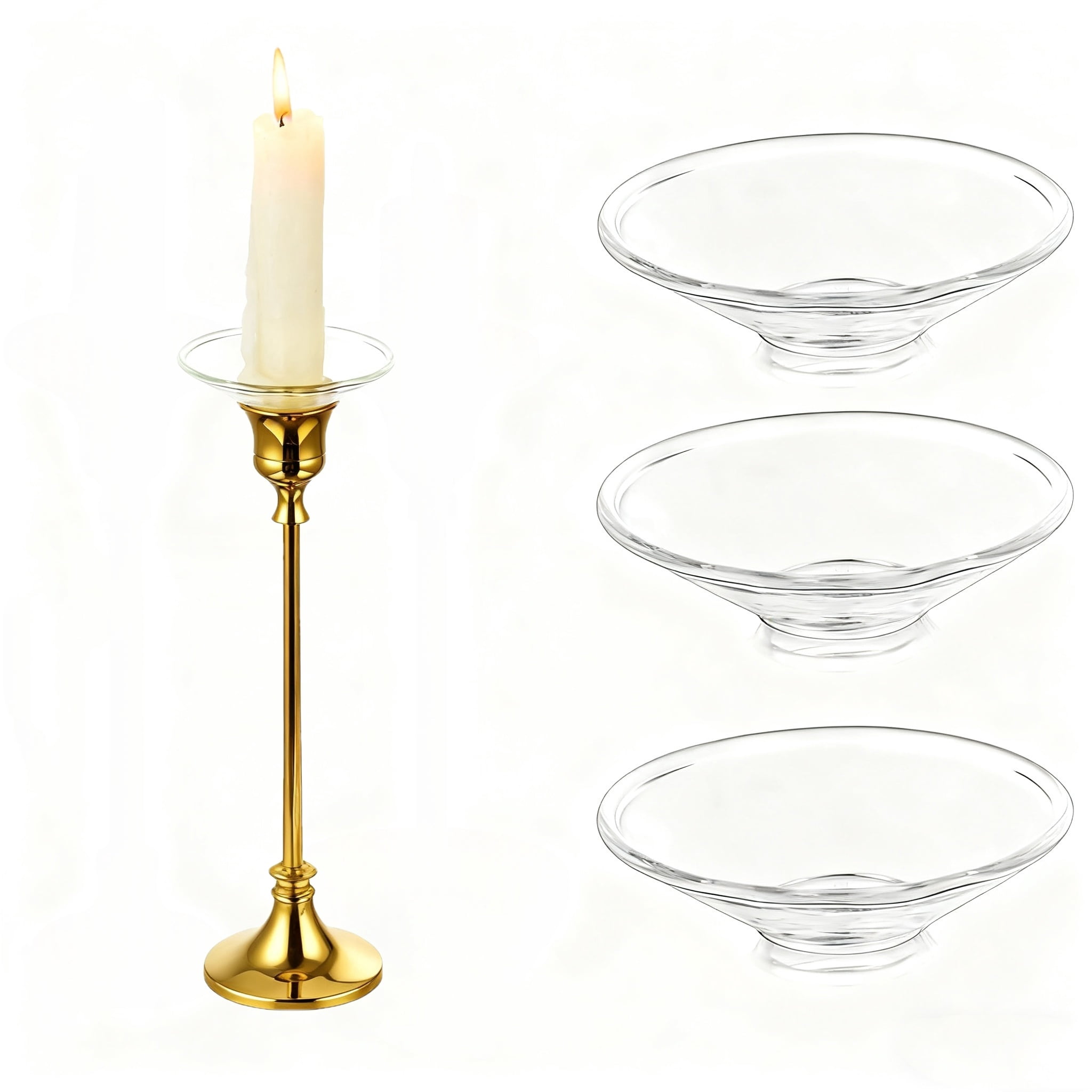 Trianu 3Pcs Candle Drip Protectors for Candle Stick Candle Holder ...