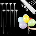 thumbnail image 1 of Trianu 40 Pcs Plastic Balloon Sticks Holders with Balloon Cups for Birthday Wedding Anniversary Festivals Party Decor (12 inch, White), 1 of 7