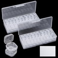 thumbnail image 1 of Trianu 40Pcs Bead Organizers in a Clear Organzer Box, 2 Sets Clear Plastic Diamond Storage Container with Mini Boxes for Craft Organzers and Storage Art Embroidery Nail Accessories, 1.37x1.37x0.7in, 1 of 7