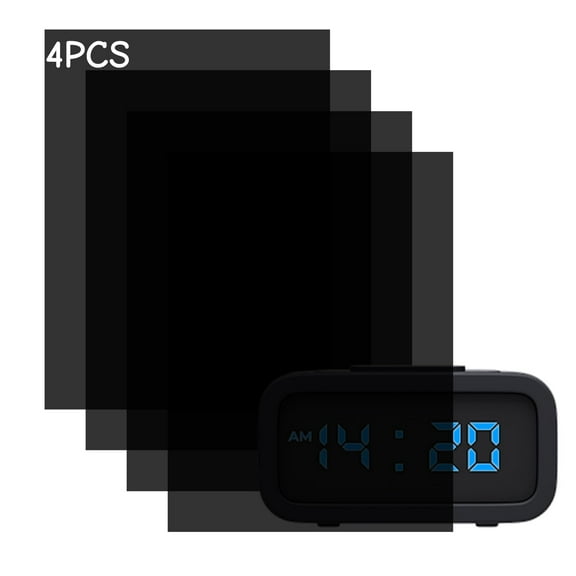 Trianu 4Pcs Light Dimming Stickers, 7.87" x 3.94" Light Blocking Stickers LED Cover Filters, Light Dimming Sheets for Electronics, Alarm Clock, Radio, Cable Box, Monitor