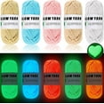 thumbnail image 1 of Trianu 5 Rolls Glow in the Dark Yarn Luminous Crochet Yarn for Crocheting DIY Knitting Glow Fingering Weight Yarn for Arts Crafts Sewing Thread Party Supplies (50yd/Roll, Assorted Colors), 1 of 6