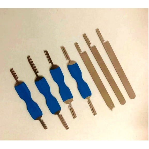 Trianu Comb Pick Stainless Steel Tools Set of 7