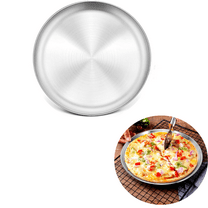 Trianu Commercial Pizza Pan, 16 inch Pizza Cooking Tray - Heavy-Duty, 18-Gauge, Aluminum Round Baking Tray, Oven-Baking, for Pizzas & More