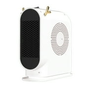 Trianu Electric Space Heater, 500W Energy Efficient Space Heaters for Indoor Use, Portable Heater Fan for Office with Adjustable, Overheating Protection, Dumping Shutdown (White)