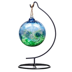 Trianu Holder Ornament Hanger Stands Glass Ball Display Stand Ornaments, Metal Black