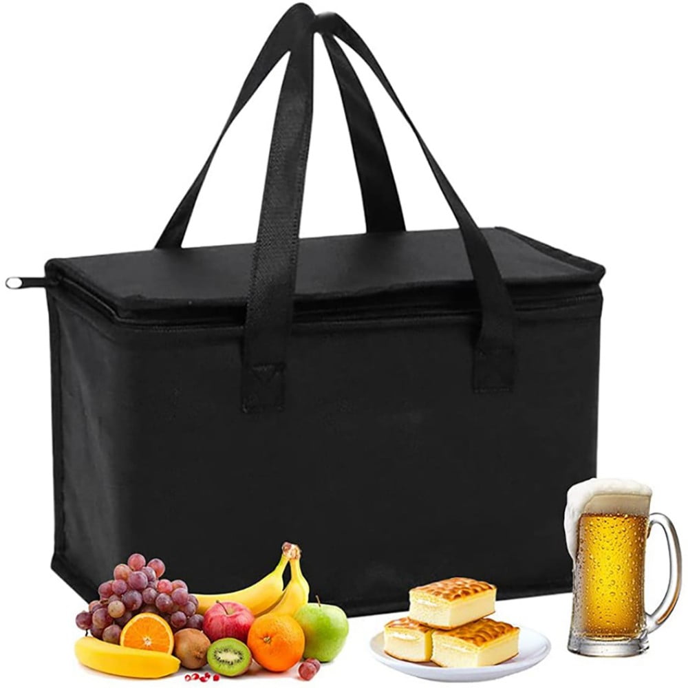 Trianu Large Insulated Grocery Bags with Sturdy Zipper and Handles