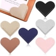 thumbnail image 1 of Trianu Leather Bookmarks for Women with Heart Shape, 6Pcs Cute Corner Bookmark, Book Accessories for Reading Lovers, Book Markers for Women, Bookmarks for Book Lovers, Random Colors, 1 of 9