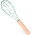 thumbnail image 1 of Trianu Silicone Whisk, Silicone Whisks with Wooden Handle, Whisks for Cooking, Heat Resistant Whisks for Non-Stick Cookware, Green, 1 of 7