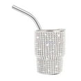 thumbnail image 1 of Trianu Sparkling Mini Tumbler Shot Glass, 3oz Shot Glass Tumbler, Diamond Tumbler Shot Glass with Straw, Glitter Small Shot Glass Tumbler for Serving Spirits, Travel, Camping, Colorful, 1 of 6