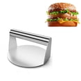 thumbnail image 1 of Trianu Stainless Steel Burger Press, 5.5 inch Round Burger Smasher, Non-Stick Smooth Hamburger Press Bacon Press Flat Bottom Without Ridges, Grill Press for Flat Top Griddle Grill Cooking, 1 of 7