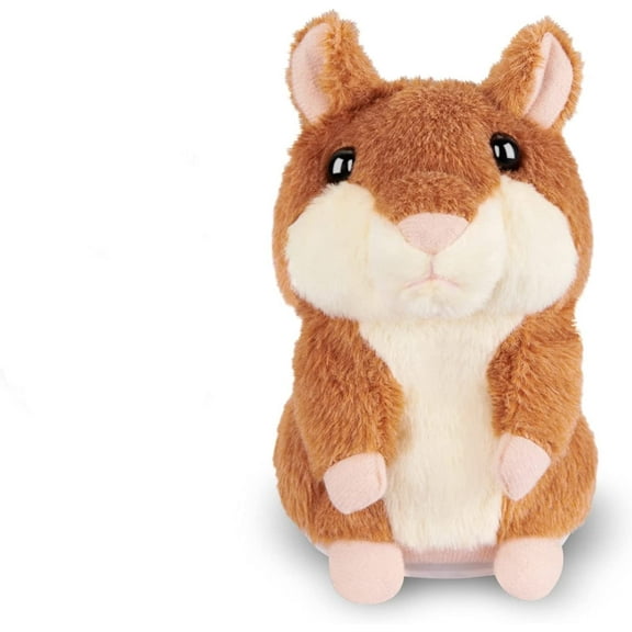 Trianu Talking Hamster Repeats What You Say, Talking Interactive Toy Repeating Birthday Gift, Kids Toys for Boys Girls Gifts for 1.5+ Year Old Kids, Baby, Child, Brown