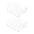 thumbnail image 1 of Trianu Under Shelf Storage Basket, 10.82*9.84*5.11 inch Cabinet Storage Bins, 2 Pack, White, 1 of 8