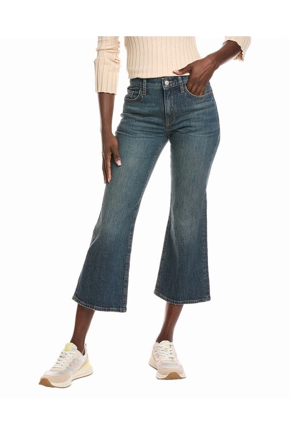 womens Margaret Malibu Vintage Indigo Crop Flare Jean, 26, Blue