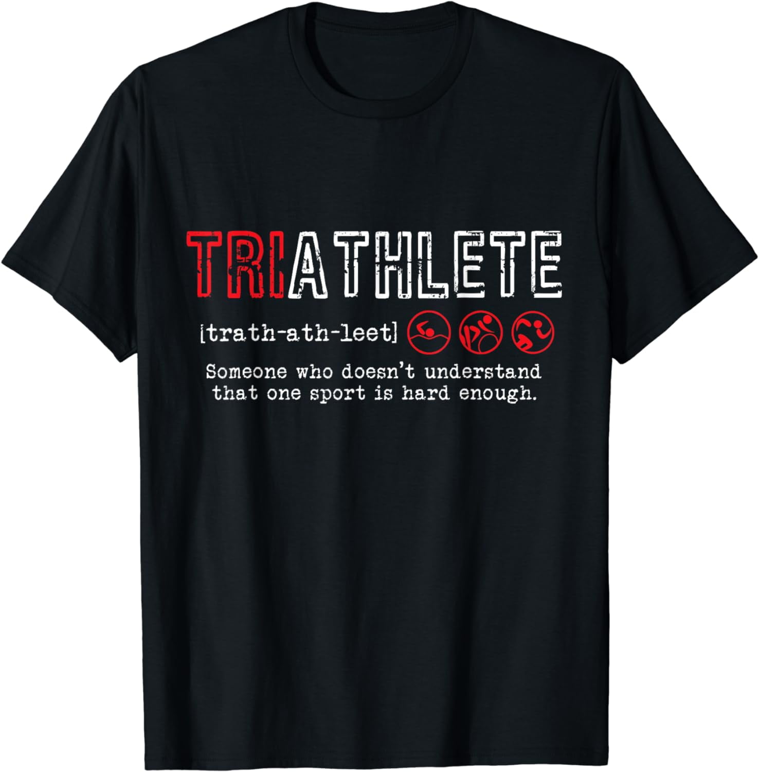 Triathlet Geschenk – Keramik-Blumentopf Mit Bambus-Tablett & Witzigem Spruch, 8,9 Cm, Weiß