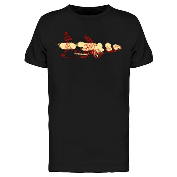 Triathlon Athletes Design T-Shirt Men -Image by Shutterstock, Male x-Large