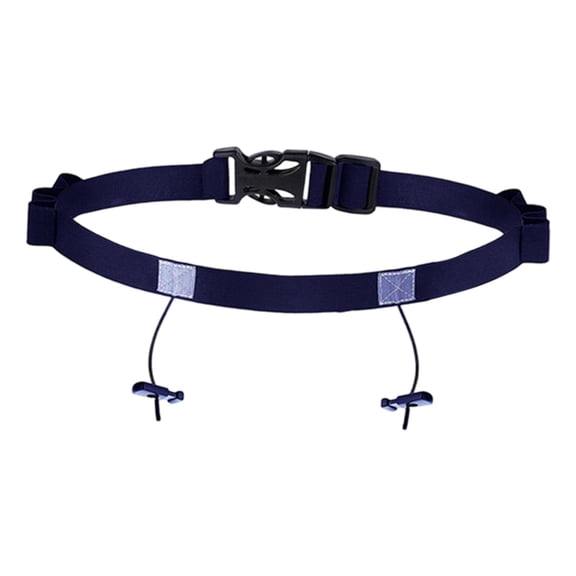 Triathlon Belt Running Number Holder Reflective Panels Lightweight Nylon Adjustable for Marathon Athletes