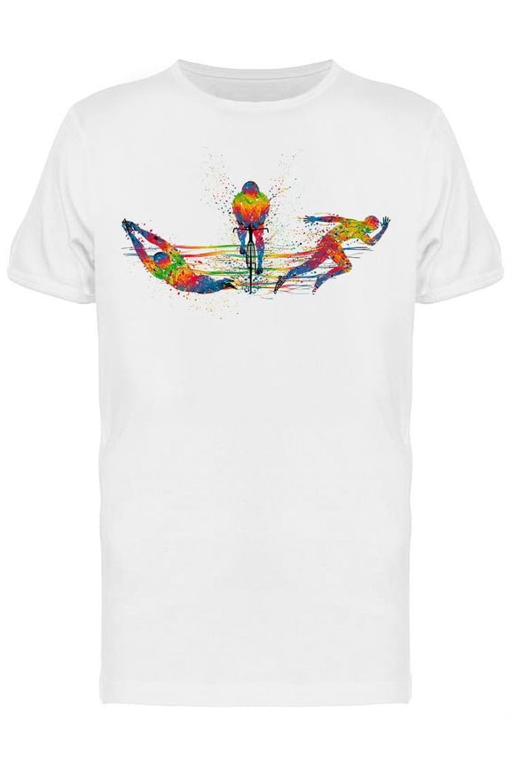 Triathlon Game T-Shirt Men -Image by Shutterstock, Male 3X-Large