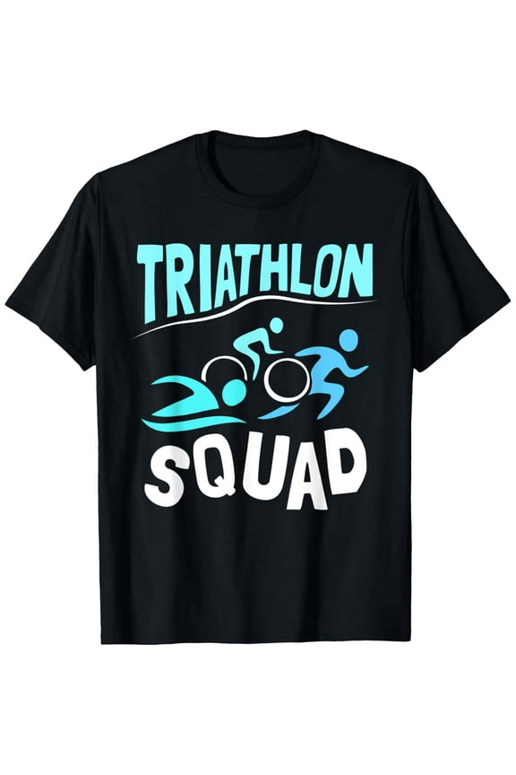 Triathlon Squad Swimming Cycling Running Graphic for Triathlete Unisex Short Sleeve T-Shirt