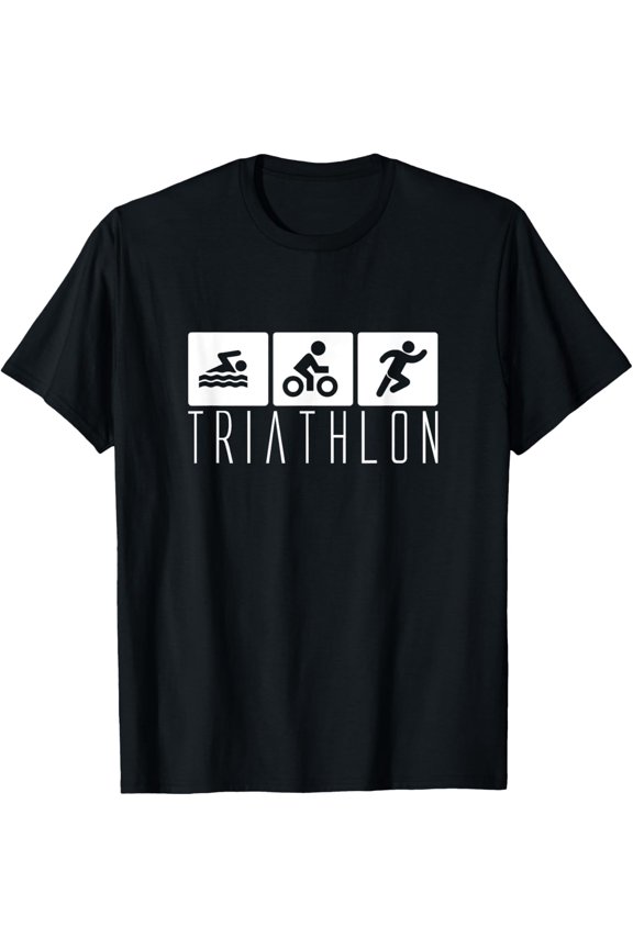Triathlon Triathlete Swimming Running Cycling Triathlon T-Shirt