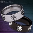 thumbnail image 1 of Triathlon Tungsten Carbide Ring, 1 of 9