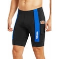 thumbnail image 1 of Qualidyne Men’s Triathlon Shorts, Padded Swim Bike Run Tri Shorts with Mesh Pockets, Quick-Dry 4-Way Stretch, 1 of 9