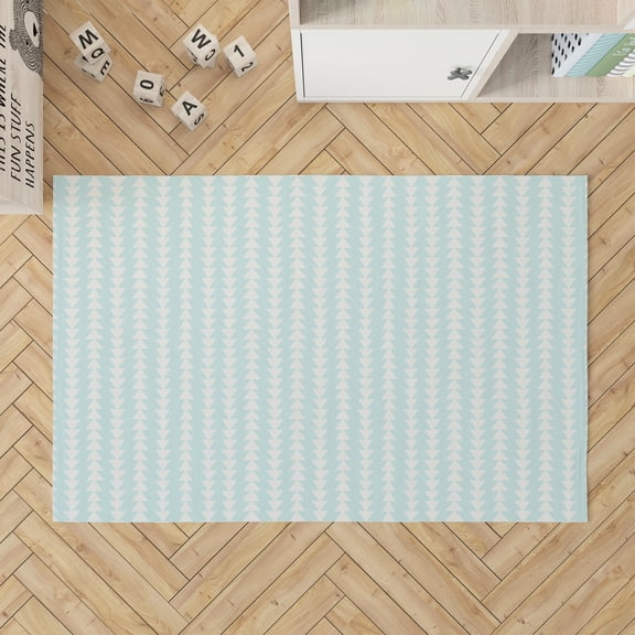 Tribal Arrows Light Blue Kids Play Mat