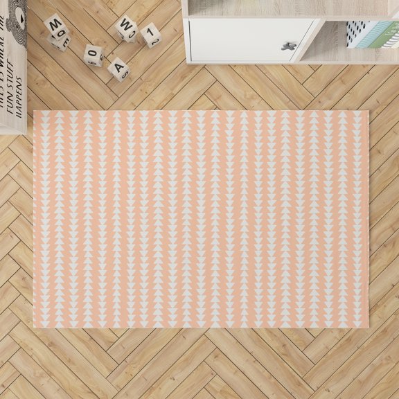 Tribal Arrows Peach Kids Play Mat