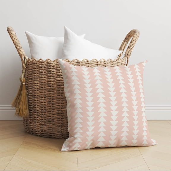 Tribal Arrows Pink Throw Pillow