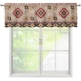 thumbnail image 1 of Tribal Aztec Window Valances Curtain Boho Short Curtains Blackout Window Treatments Covering for Kitchen Bedroom, 1 of 5